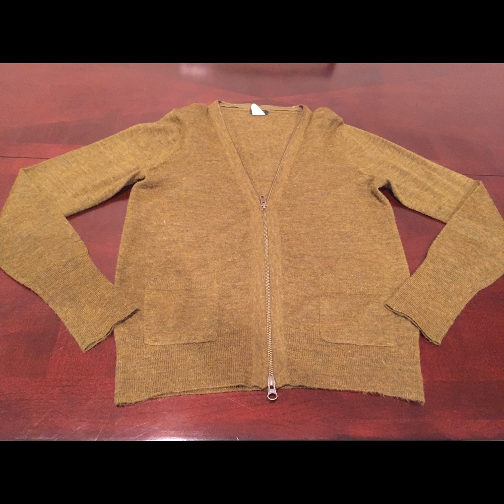 J.CREW Zip down sweater with Pockets